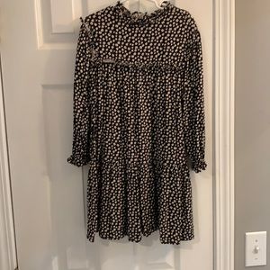 Black and white floral dress